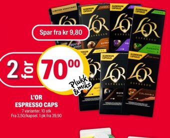 Coop Extra Lor kaffekapsler tilbud