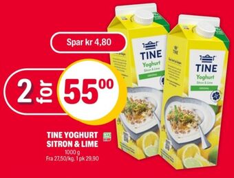 Coop Extra Tine yoghurt tilbud