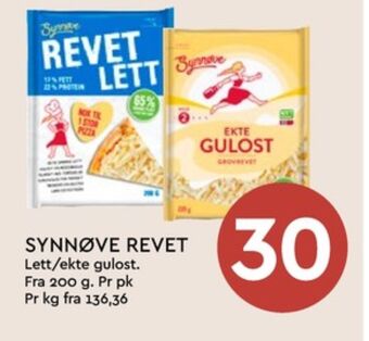 Coop Mega Synnøve finden revet ost tilbud