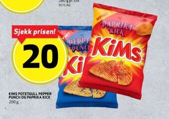Bunnpris Kims chips tilbud