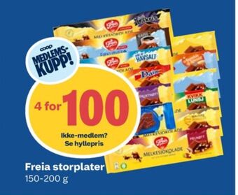 Coop Obs Melkesjokolade sjokoladeplate tilbud