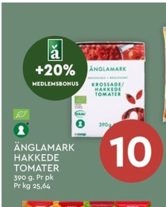 Coop Mega Änglamark tomater hakkede tilbud