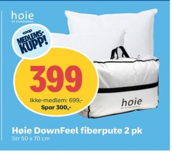 Coop Obs Høie hodepute tilbud
