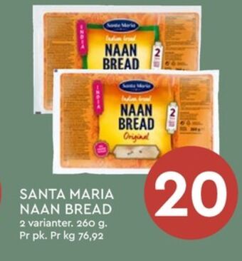 Coop Mega Santa maria naanbrød tilbud