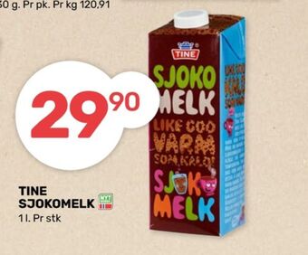 Coop Marked Tine sjokolademelk tilbud
