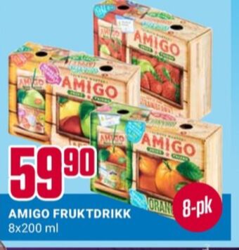 Europris Amigo juice tilbud