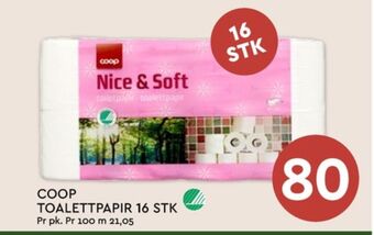 Coop Mega Nice & soft toalettpapir tilbud