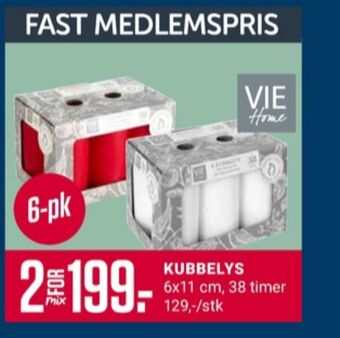 Europris Vie home kubbelys tilbud