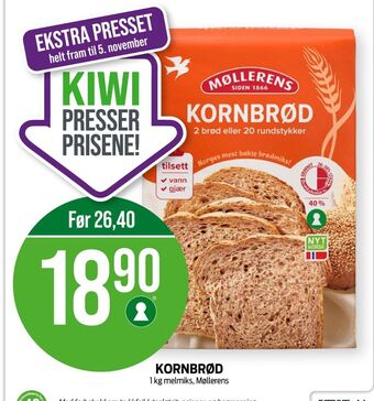 Kiwi Møllerens kornbrød tilbud