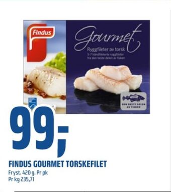 Coop Obs Findus torskefilet tilbud