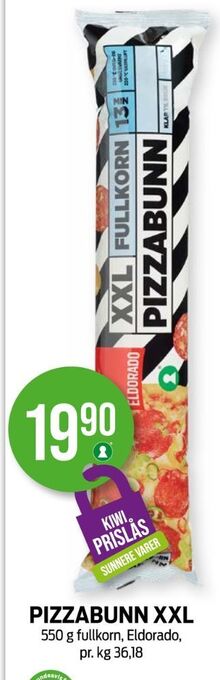 Kiwi Eldorado pizzabunn tilbud
