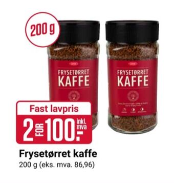 Europris Luxus instant kaffe tilbud