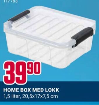Europris Home oppbevaringsboks tilbud