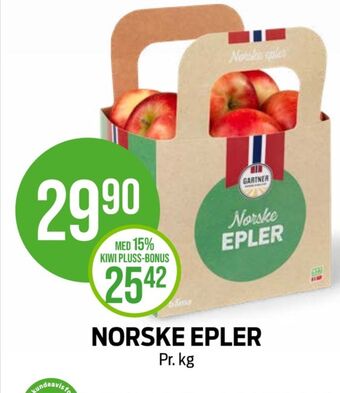 Kiwi Gartner epler tilbud