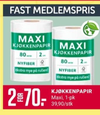 Europris Maxi tørkerull tilbud