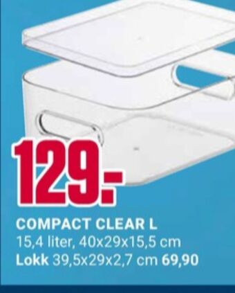 Europris Smart store oppbevaringsboks tilbud