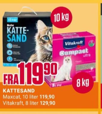 Europris Vitakraft kattesand tilbud