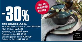 Europris Tind stengods krus tilbud