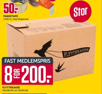 Europris Ukjent flyttekasse tilbud
