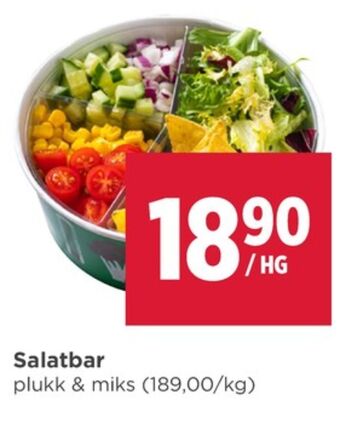 Meny Ukjent salat tilbud