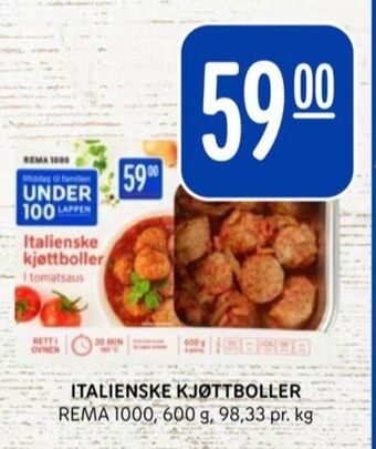 Rema 1000 Rema 1000 kjøttboller tilbud