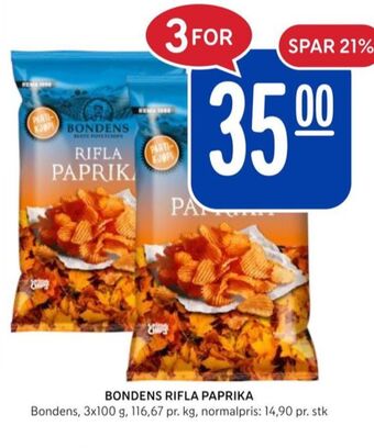 Rema 1000 Bondens chips tilbud
