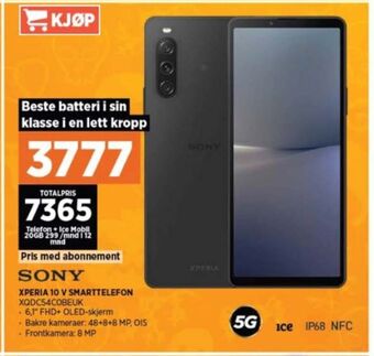 POWER Sony xperia 10 v mobiltelefon tilbud