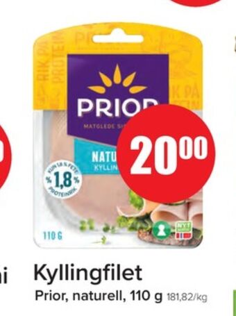 Eurospar Prior kyllingfilet naturell tilbud