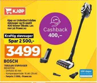 POWER Bosch støvsuger tilbud