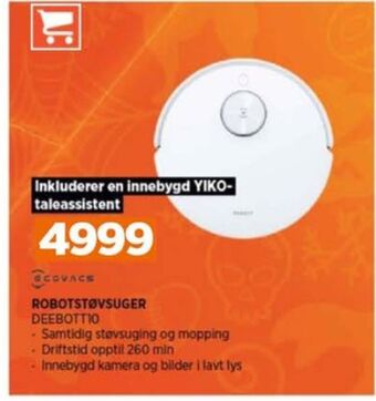 POWER Ecovacs robotstøvsuger tilbud