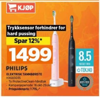 POWER Philips eltannbørste tilbud