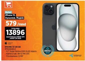 POWER Iphone 15 mobiltelefon tilbud