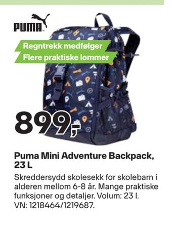 XXL Sport Puma mini adventure backpack, 23 l tilbud