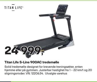 XXL Sport Titan life s-line 900ac tredemølle tilbud