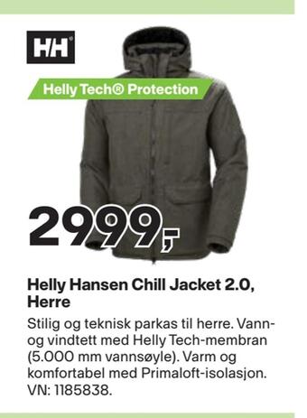 XXL Sport Helly hansen chill jacket 2,0, herre tilbud