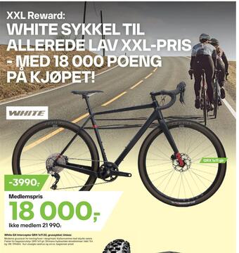 XXL Sport White gx interceptor grx 1x11 22, grussykkel, unisex tilbud