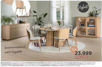Møbelringen Collum spisebord tilbud