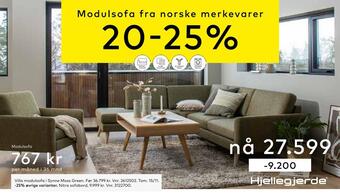 Skeidar Villa modulsofa tilbud