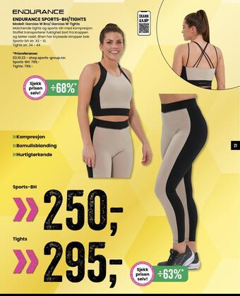 Sport Outlet Endurance sports-bh/tights tilbud