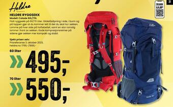 Sport Outlet Heldre ryggsekk tilbud