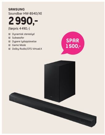 ELON Samsung soundbar tilbud