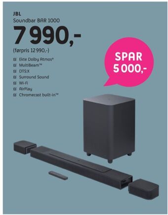 ELON Jbl soundbar tilbud