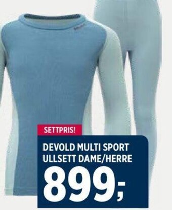 Sport 1 DEVOLD MULTI SPORT ULLSETT DAME/HERRE tilbud