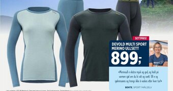 Sport 1 DEVOLD MULTI SPORT MERINO ULLSETT tilbud