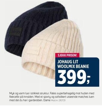 Sport 1 JOHAUG LIT WOOLMIX BEANIE tilbud