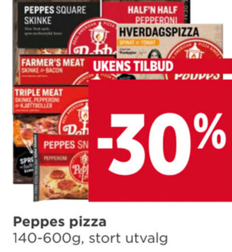 Meny Peppes pizza tilbud