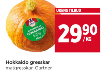 Meny Hokkaido gresskar tilbud