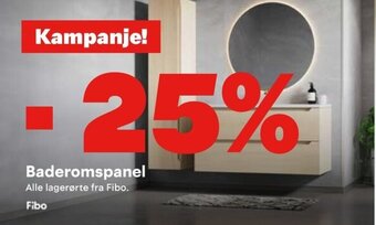 Maxbo Baderomspanel tilbud
