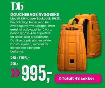 Sport Outlet DOUCHEBAGS RYGGSEKK tilbud