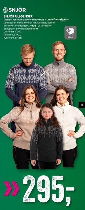 Sport Outlet SNJÓR ULLGENSER tilbud